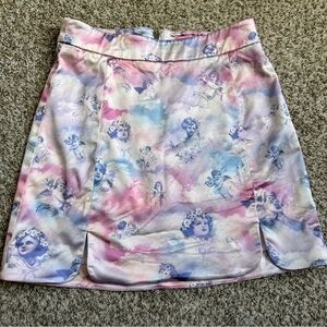 Sugar Thrillz Pink Blue Purple Pastel Angel A-Line Mini Skirt Casual Small
